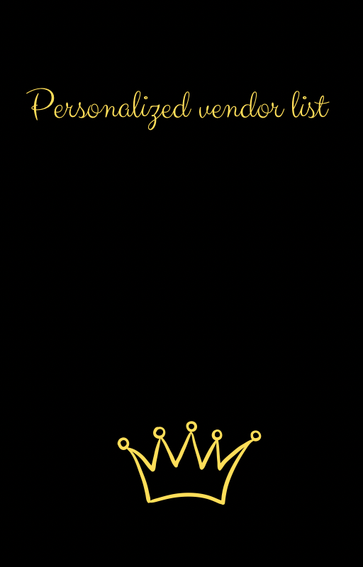 Personalized vendor list